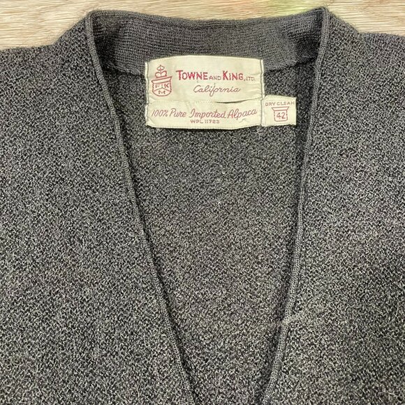 100% Alpaca Grandpa Cardigan - Picture 8 of 11